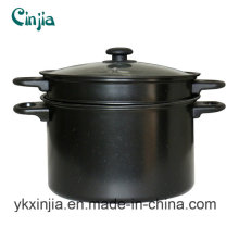 Kitchenware Carbon Steel Non-Stick Pasta Pot& Sauce Pot with Lid